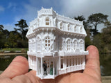 Gold Rush Bay N-Scale Main Street Refreshment Corner Victorian Built 1:160