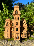 Small Brown Miniature #37 N-Scale Addams Family Mansion Wednesday Victorian House Built