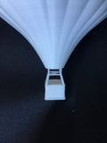 Miniature HO Scale HOT AIR BALLOON for Train Model Layouts Assembled White