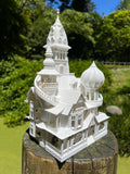 HO-Scale Miniature “Bishop's Palace” Victorian House (1:87 Scale)