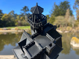 Miniature HO Scale Black Practical Witch Magic Victorian House Built Black