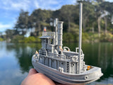 HO-Scale Ship “Victoria” Miniature Railroad Tugboat Assembled Built