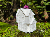 Small Miniature #38 Magical White N-Scale Sanderson Sisters’ Witch Cottage from Salem House