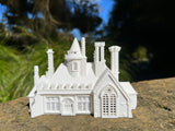 Small N-Scale Tudor Hall White 1:160 Miniature Model by Gold Rush Bay