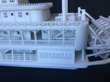 “The Riverbelle” - Miniature HO Scale Old West Steamboat Paddlewheeler Riverboat Built Train Layout