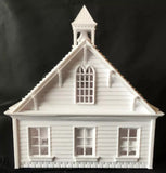 Miniature HO Scale Schoolhouse Train Model Assembled Victorian #11