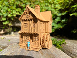 Miniature #38 Magical HO-Scale Sanderson Sisters’ Brown Witch Cottage from Salem House Including Interiors