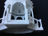 White Detailed Miniature Gazebo Victorian Bandstand 1:87 or HO Scale