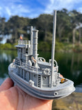 HO-Scale Ship “Victoria” Miniature Railroad Tugboat Assembled Built