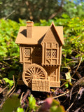 Miniature #38 Magical HO-Scale Sanderson Sisters’ Brown Witch Cottage from Salem House Including Interiors