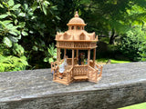 Wood Color HO-Scale Miniature Victorian Park Gazebo/Bandstand 1:87 Limited Edition