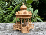 Wood Color N-Scale Miniature Victorian Park Gazebo/Bandstand 1:160 Limited Edition