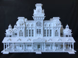 Miniature Victorian Train Station Depot HO Gauge Scale 1:87 Assembled Built Game