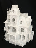 Miniature HO Scale Victorian Mansion French Empire House Architecture