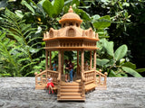 Wood Color HO-Scale Miniature Victorian Park Gazebo/Bandstand 1:87 Limited Edition