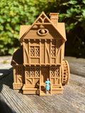 Miniature #38 Magical HO-Scale Sanderson Sisters’ Brown Witch Cottage from Salem House Including Interiors