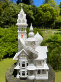 HO-Scale Miniature “Bishop's Palace” Victorian House (1:87 Scale)