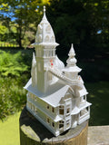 HO-Scale Miniature “Bishop's Palace” Victorian House (1:87 Scale)