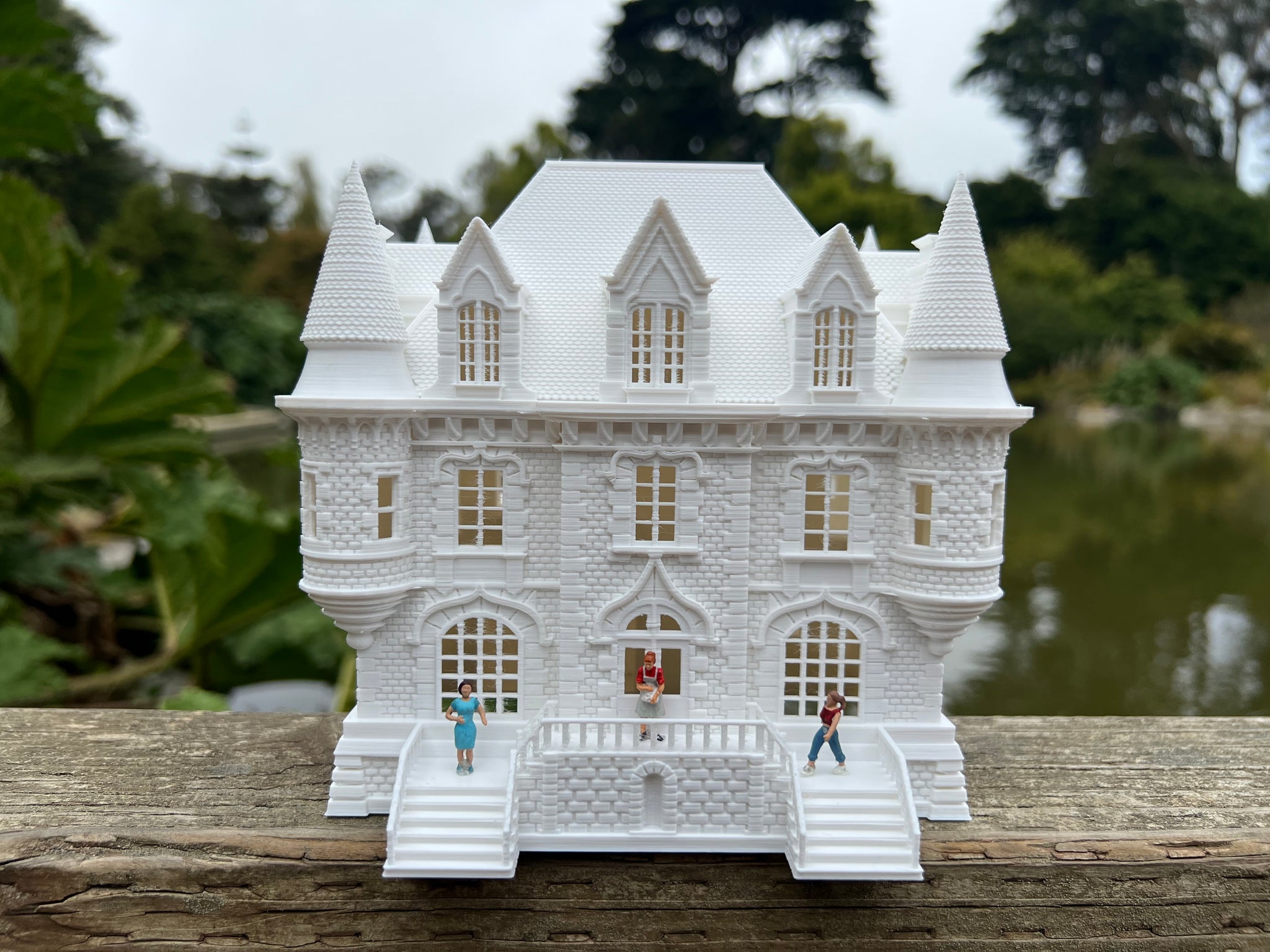 Gold Rush Bay Miniature Château Sams French Mansion 1:87(HO-Scale) Hou