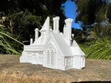 Small N-Scale Tudor Hall White 1:160 Miniature Model by Gold Rush Bay