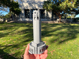 Miniature Gray N-Scale Coit Tower San Francisco Lamdmark 1:160