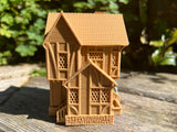 Miniature #38 Magical HO-Scale Sanderson Sisters’ Brown Witch Cottage from Salem House Including Interiors