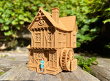 Miniature #38 Magical HO-Scale Sanderson Sisters’ Brown Witch Cottage from Salem House Including Interiors