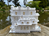 HO-Scale Victorian Miniature #14 Captain Hightower Mansion 1:87 White w/INTERIORS