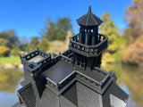 Miniature HO Scale Black Practical Witch Magic Victorian House Built Black