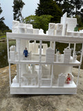 HO-Scale Victorian Miniature #14 Captain Hightower Mansion 1:87 White w/INTERIORS