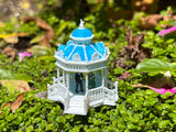 COLOR N-Scale Miniature Victorian Park Gazebo/Bandstand Blue & White 1:160 Limited Edition