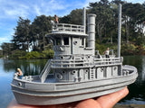 HO-Scale Ship “Victoria” Miniature Railroad Tugboat Assembled Built