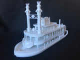 “The Riverbelle” - Miniature HO Scale Old West Steamboat Paddlewheeler Riverboat Built Train Layout