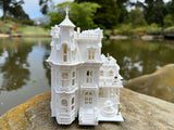 N-Scale Victorian Miniature #14 Captain Hightower Mansion 1:160 White w/INTERIORS