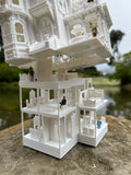 N-Scale Victorian Miniature #14 Captain Hightower Mansion 1:160 White w/INTERIORS