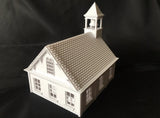 Miniature HO Scale Schoolhouse Train Model Assembled Victorian #11