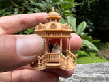 Wood Color N-Scale Miniature Victorian Park Gazebo/Bandstand 1:160 Limited Edition