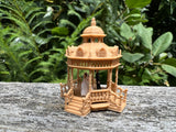 Wood Color N-Scale Miniature Victorian Park Gazebo/Bandstand 1:160 Limited Edition