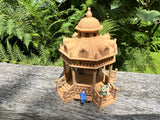 Wood Color HO-Scale Miniature Victorian Park Gazebo/Bandstand 1:87 Limited Edition