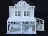 Miniature HO Scale Old West #5 Frontier Blacksmith Shop Built Includes Interiors