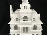 Miniature HO Scale Victorian Mansion French Empire House Architecture