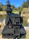 Miniature HO Scale Black Practical Witch Magic Victorian House Built Black