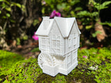 Small Miniature #38 Magical White N-Scale Sanderson Sisters’ Witch Cottage from Salem House