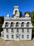 HO-Scale Gray Miniature #37 Addams Family Mansion Wednesday Victorian House Built 1/87
