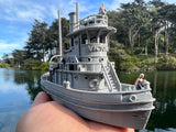 HO-Scale Ship “Victoria” Miniature Railroad Tugboat Assembled Built