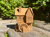 Miniature #38 Magical HO-Scale Sanderson Sisters’ Brown Witch Cottage from Salem House Including Interiors