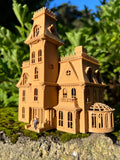 Small Brown Miniature #37 N-Scale Addams Family Mansion Wednesday Victorian House Built