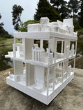 HO-Scale Victorian Miniature #14 Captain Hightower Mansion 1:87 White w/INTERIORS