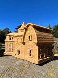 Small Brown Miniature #37 N-Scale Munster Family Mansion Mockingbird Victorian House Built