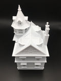 HO Scale Miniature Victorian #3 Queen Anne Tower House 1:87 White (Hinge)